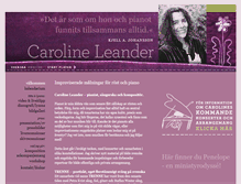 Tablet Screenshot of carolineleander.se